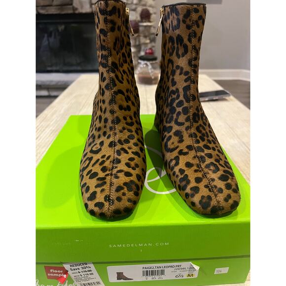 Sam Edelman Women's Paige 2 Leopard Print Ankle Booties Size 6.5 M - Picture 2 of 9